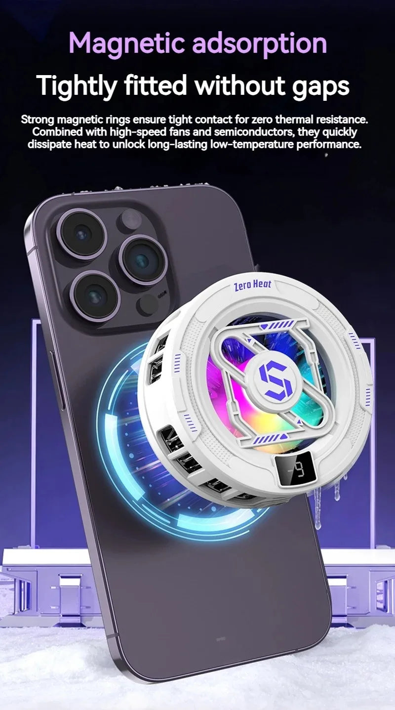 K52 KI Handy-Kühler – Magnetisch, RGB, Digitaldisplay & Gaming-Kühlung – Bild 16