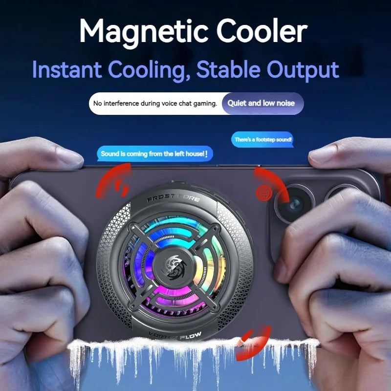 2IN1 Magnetischer Handy-Kühler – RGB Clip-Kühlung für iPhone & Samsung – Bild 4