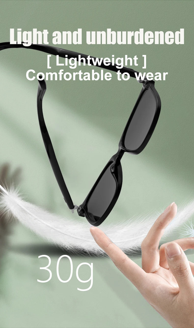 GS08 Smart-Brille Herren 2-in-1 – UV-Schutz, Polarisiert, Anti-Blaulicht & Musik