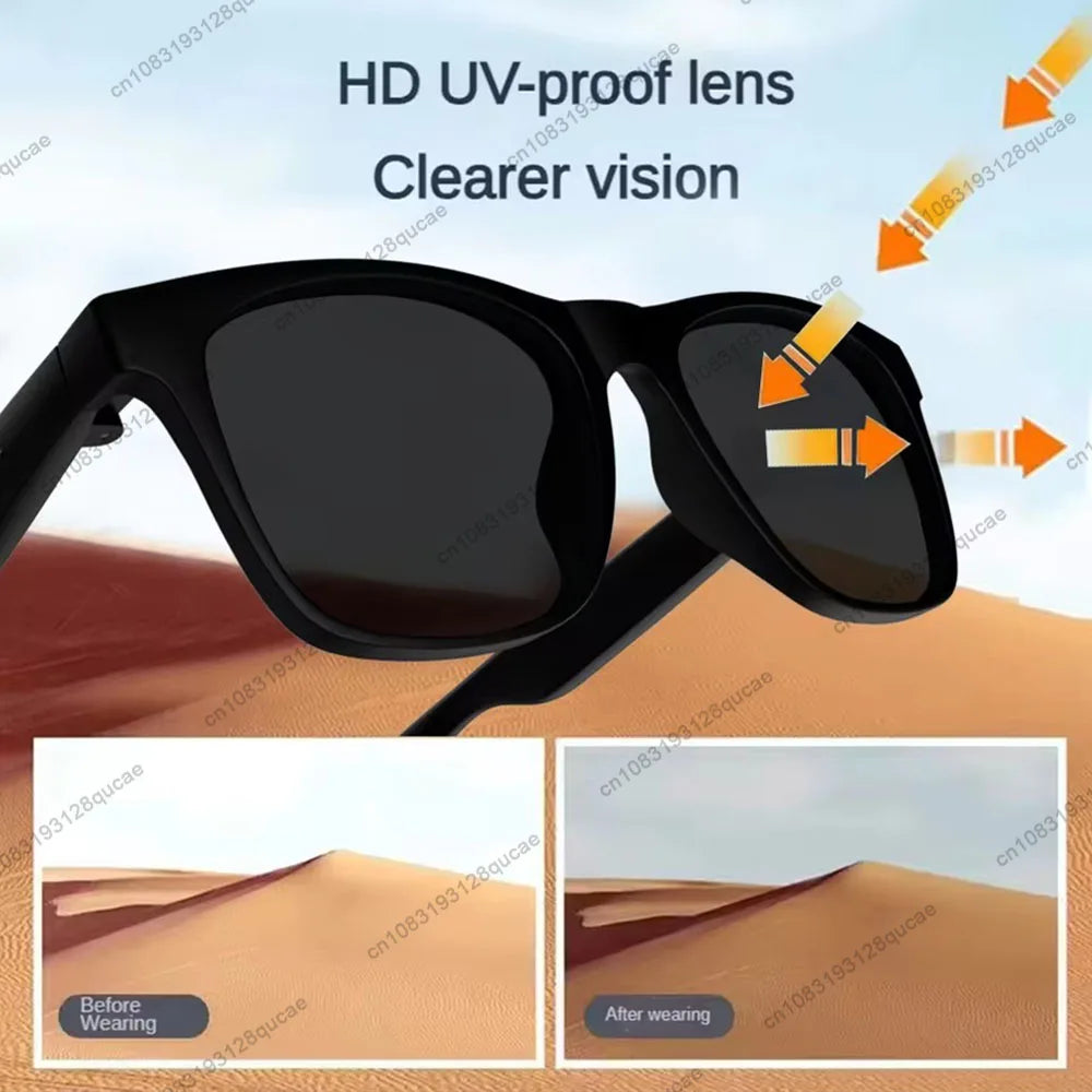 Bluetooth Smart Brille – Musik, Anrufe & UV-Schutz Sonnenbrille