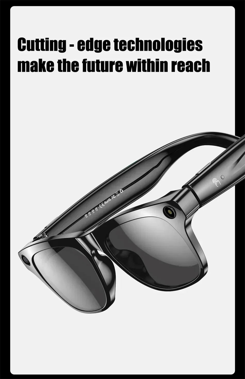 Lenovo 8K Smart-Brille – 1200MP Kamera, ChatGPT, Touch, Sport, KI-Sprachassistent & Bluetooth