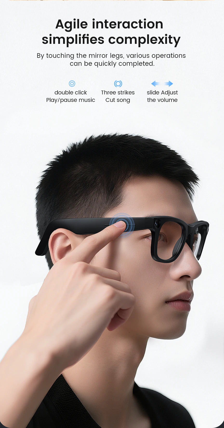 Hiwego HI-E02C KI Smart Brille – 800W Kamera, Electrochromic Glas & ChatGPT