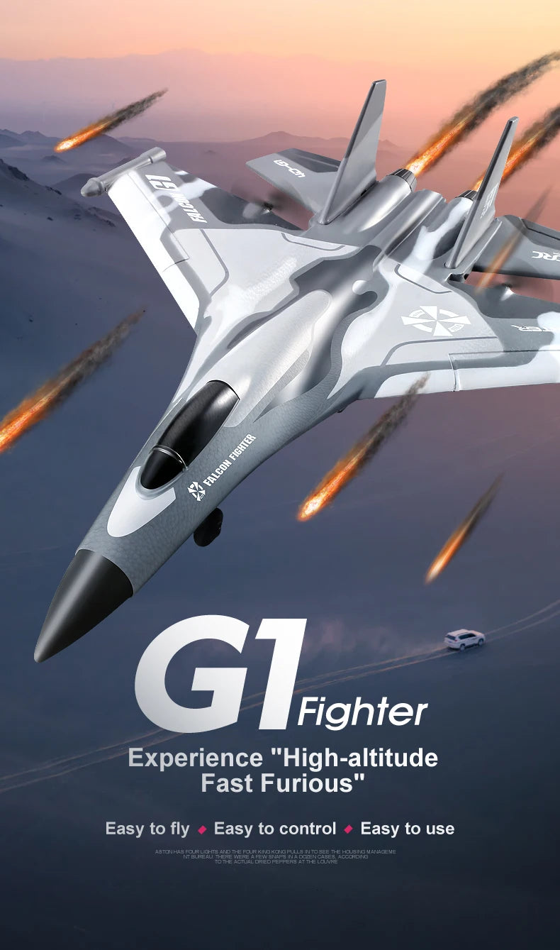 G1 RC Drohnen-Gleiter – 3-Kanal Fernsteuerung, Schaumstoff, Handwurf & Outdoor-Flugzeug