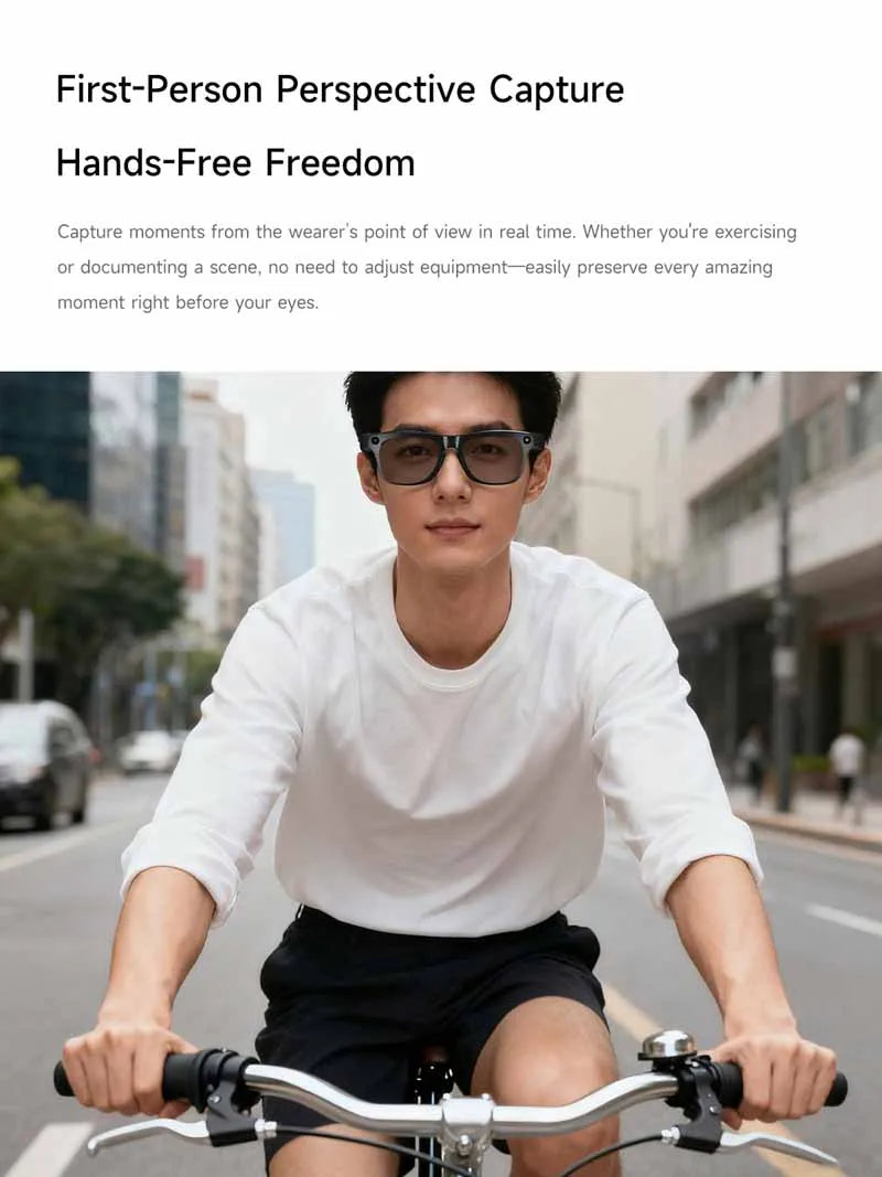 Xiaomi KI Smart Brille – 4K Kamera, ChatGPT & Bluetooth Audio Sonnenbrille