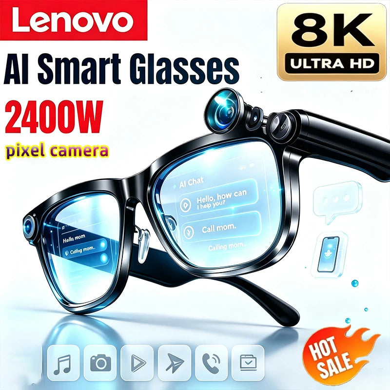 Lenovo D12 Bluetooth-Smart-Brille für Musik und Anrufe – Produktbild 7