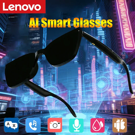 Lenovo KI Smart Brille – Kamera, Übersetzer & Bluetooth Sprachassistent