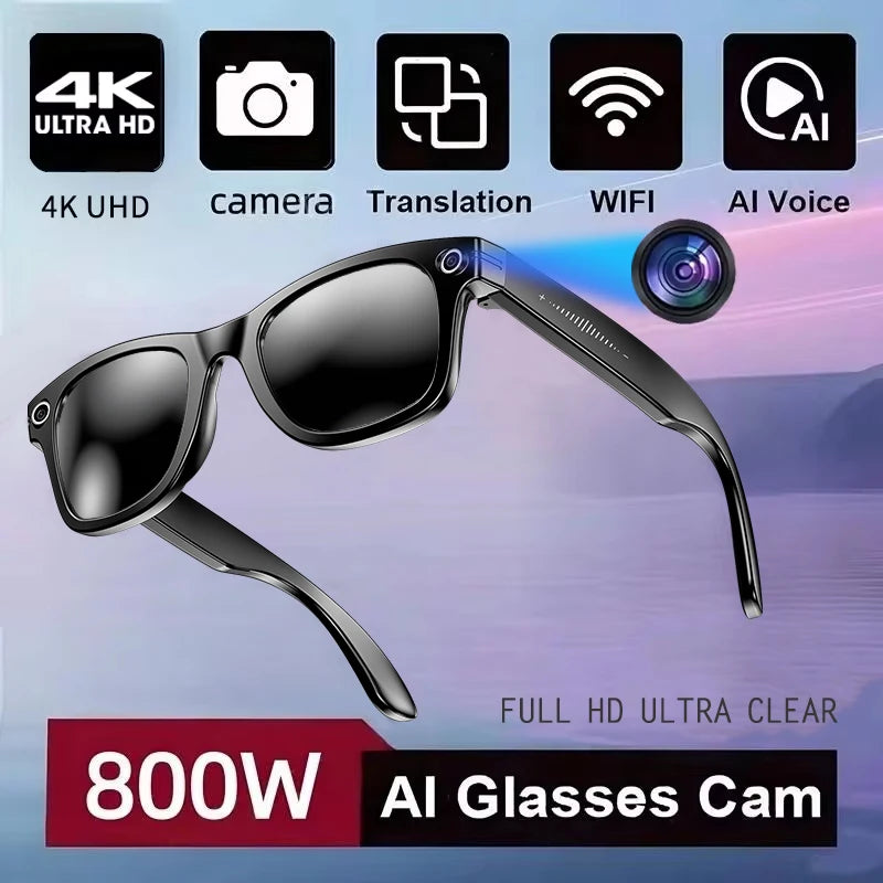 KI Smart Brille – Farbwechsel-Linsen, Videoaufnahme & KI-Übersetzung