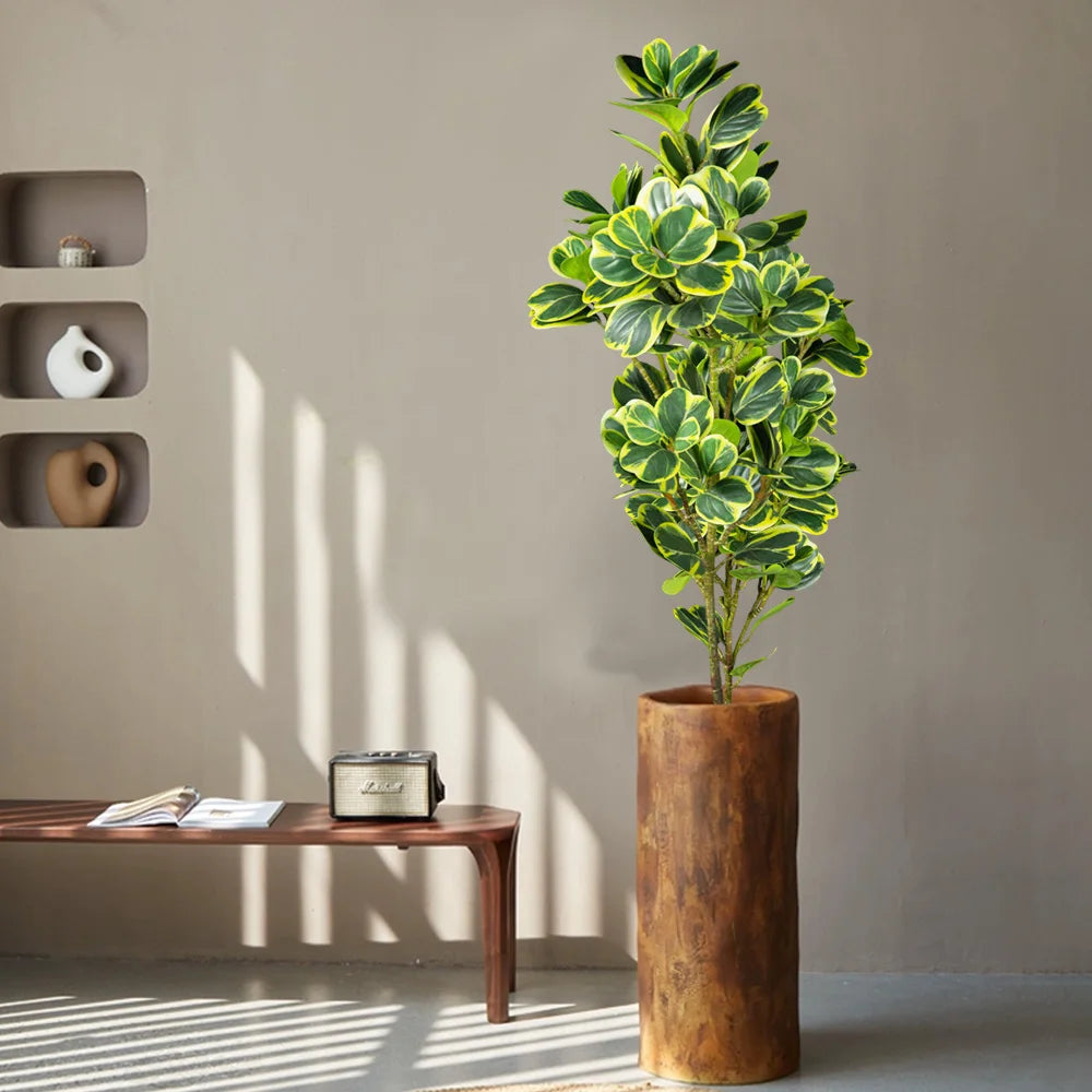 Künstlicher Ficus 76–115 cm – Tropische Kunstpflanze mit Herzblättern