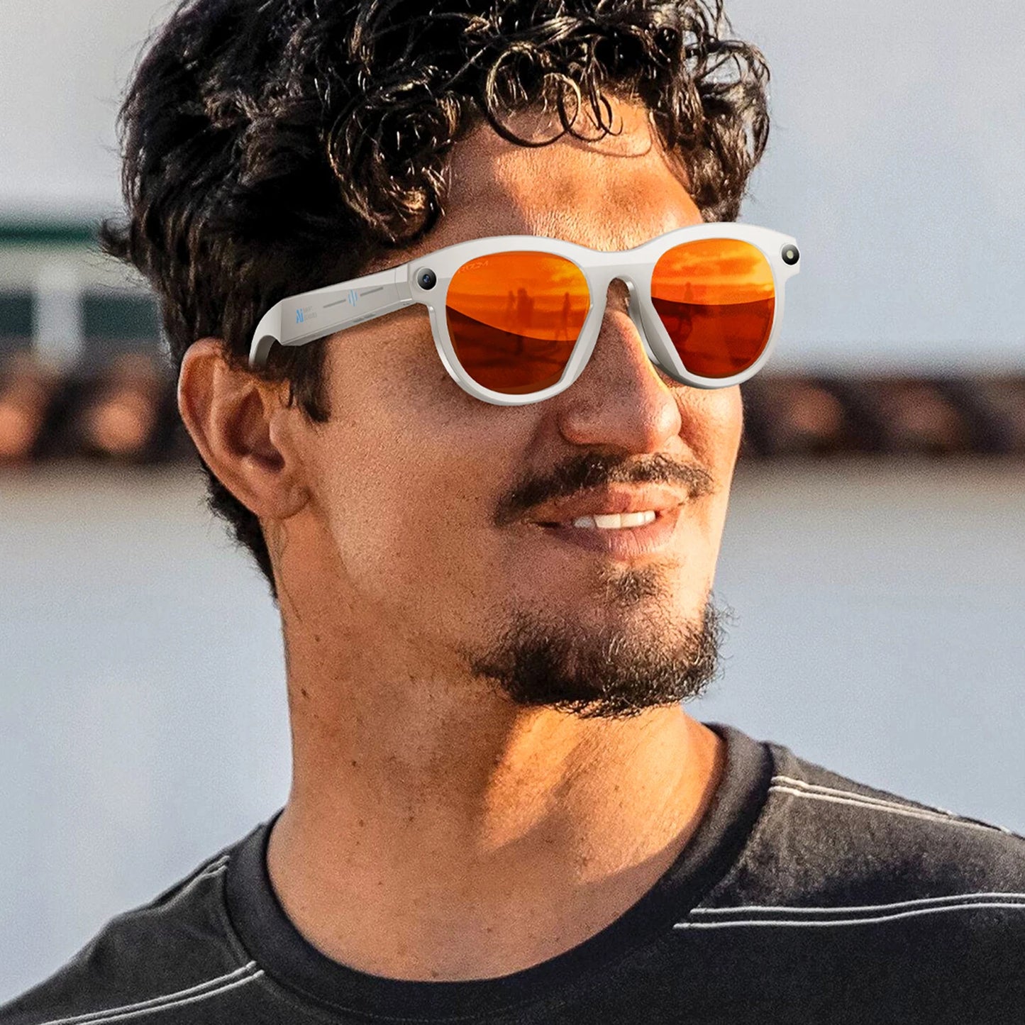 KI Smart Brille 2025 – 800W Kamera, Foto & Video, Übersetzung, Musik & BT Anruf