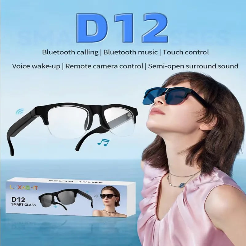 Lenovo D12 Bluetooth-Smart-Brille mit Touch-Steuerung – Produktbild 3