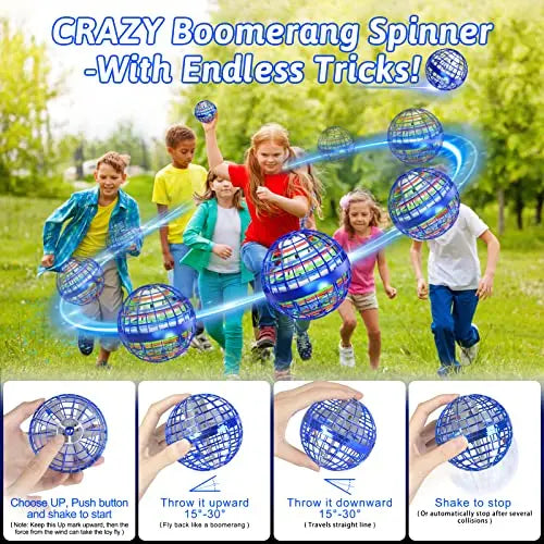 Roter Flying-Orb-Ball 2026 mit LED-Lichteffekt – Produktbild 15