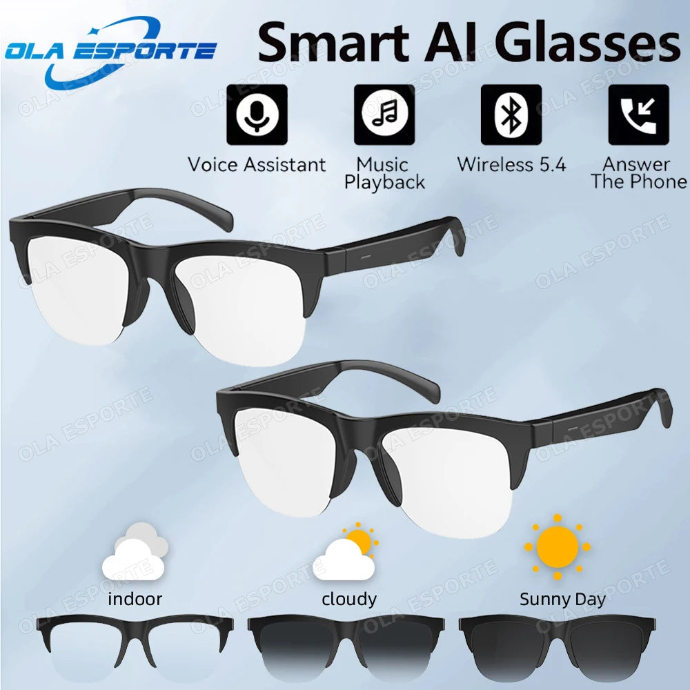 Bluetooth Sport Sonnenbrille – Musik, Anrufe, KI-Übersetzung & UV-Schutz