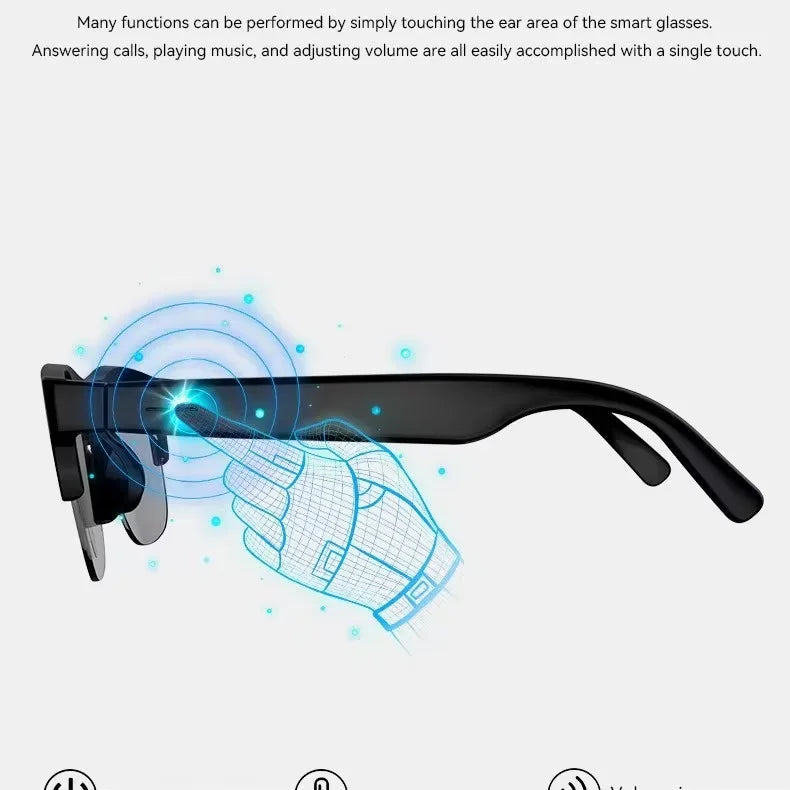 Lenovo D12 Bluetooth-Smart-Brille mit Touch-Steuerung – Produktbild 6