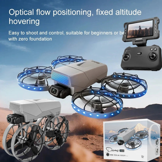 4K Profi-Drohne – 10km Reichweite, Brushless Motor, Servo-Gimbal & Dual-Kamera