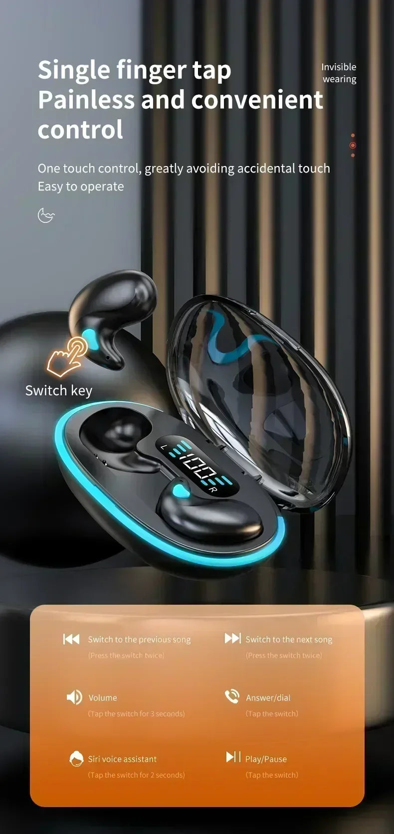 LISM TWS Bluetooth Earbuds – Kabellos, Noise Cancelling, NFC, wasserdicht & HiFi Sound