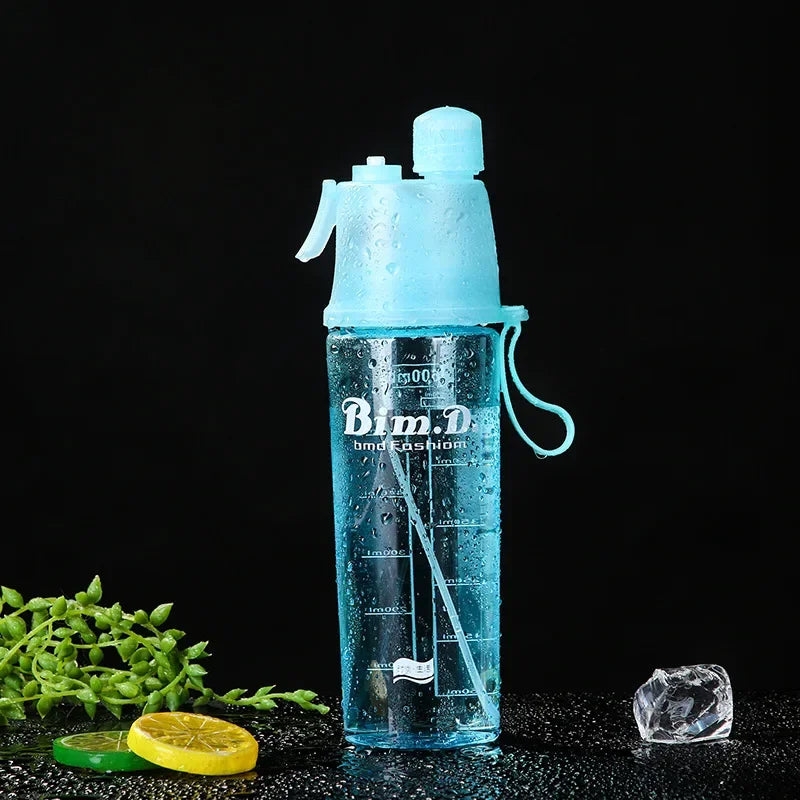 Sprühwasserflasche mit Strohhalm 600ml – BPA-frei, für Sport, Fitness & Reisen – Bild 17