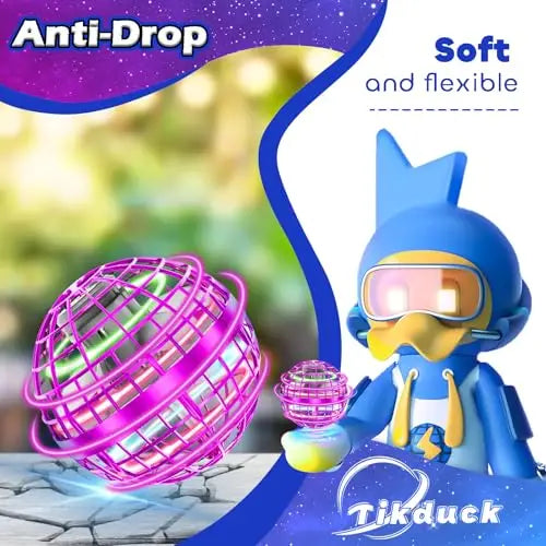 Roter Flying-Orb-Ball 2026 mit LED-Lichteffekt – Produktbild 4