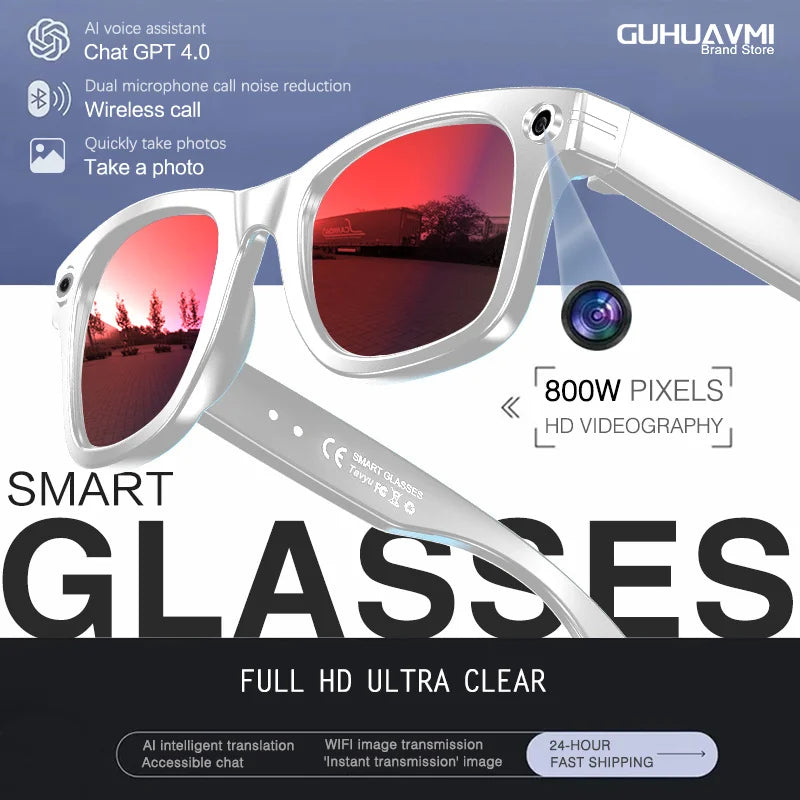 TAVYU KI Smart Brille W610 – Dual-Kamera, ChatGPT & Bluetooth Audio