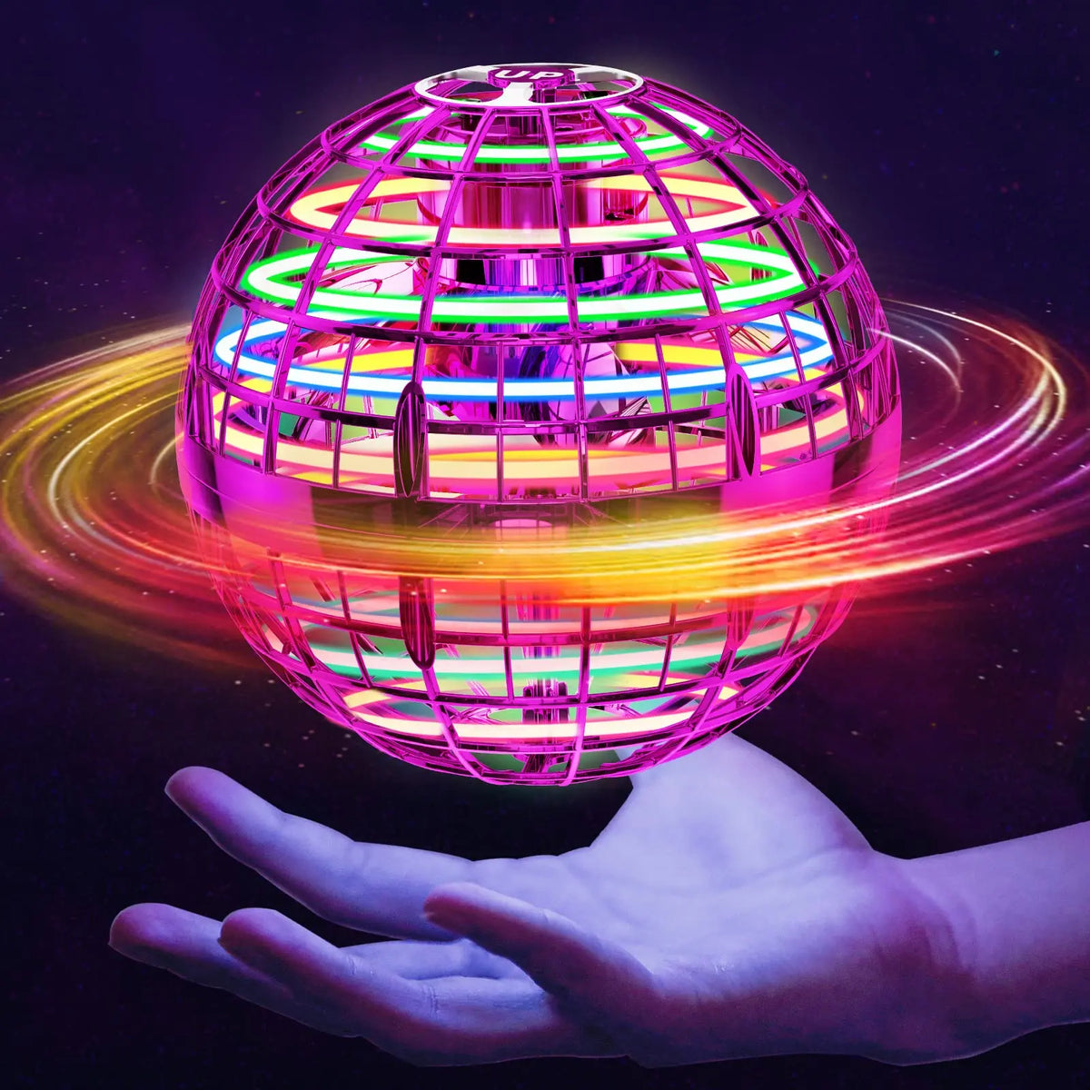 Roter Flying-Orb-Ball 2026 mit LED-Lichteffekt – Produktbild 26