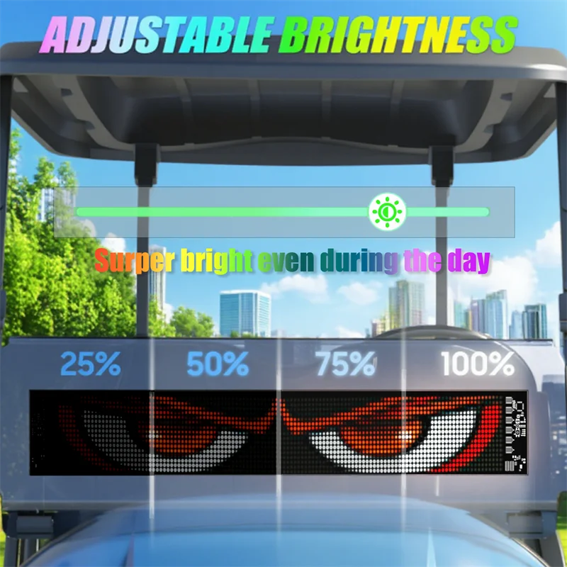 Flexibles LED-Matrix-Panel mit App-Steuerung und USB
