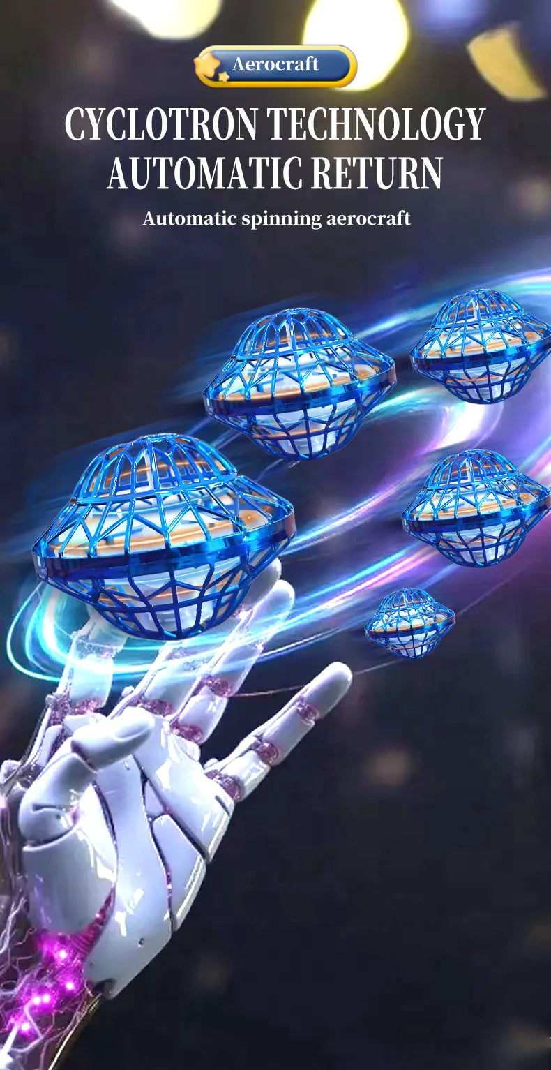 UFO-Sensor-Flugball mit leuchtendem Schwebeeffekt – Produktbild 12