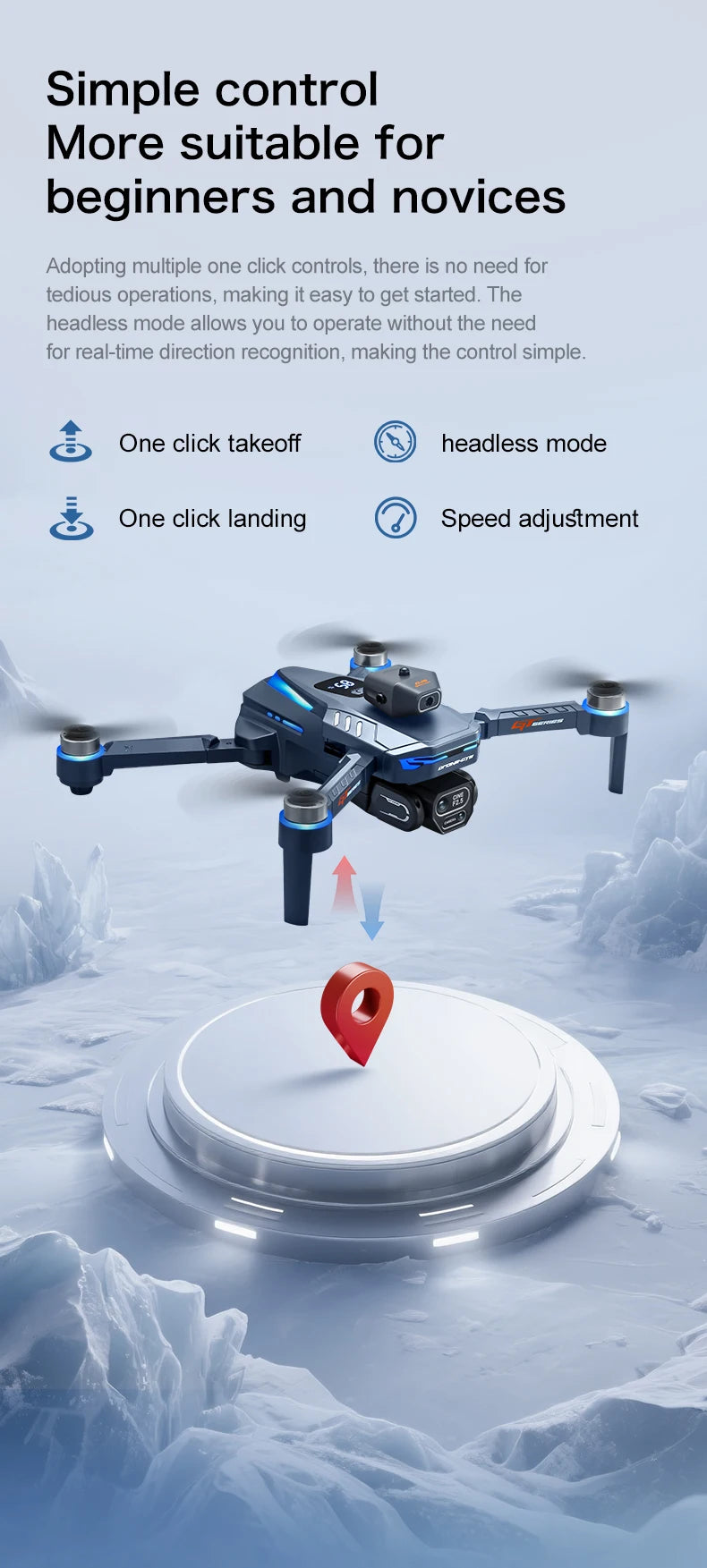 GT8 Drohne – 4K/8K Kamera, GPS, Brushless, Hinderniserkennung, 20 Min.