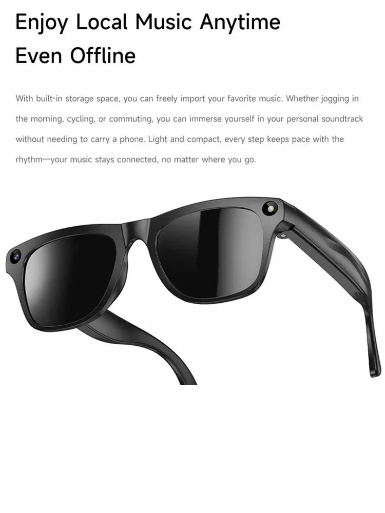 Xiaomi KI Smart Brille – 4K Kamera, ChatGPT & Bluetooth Audio Sonnenbrille