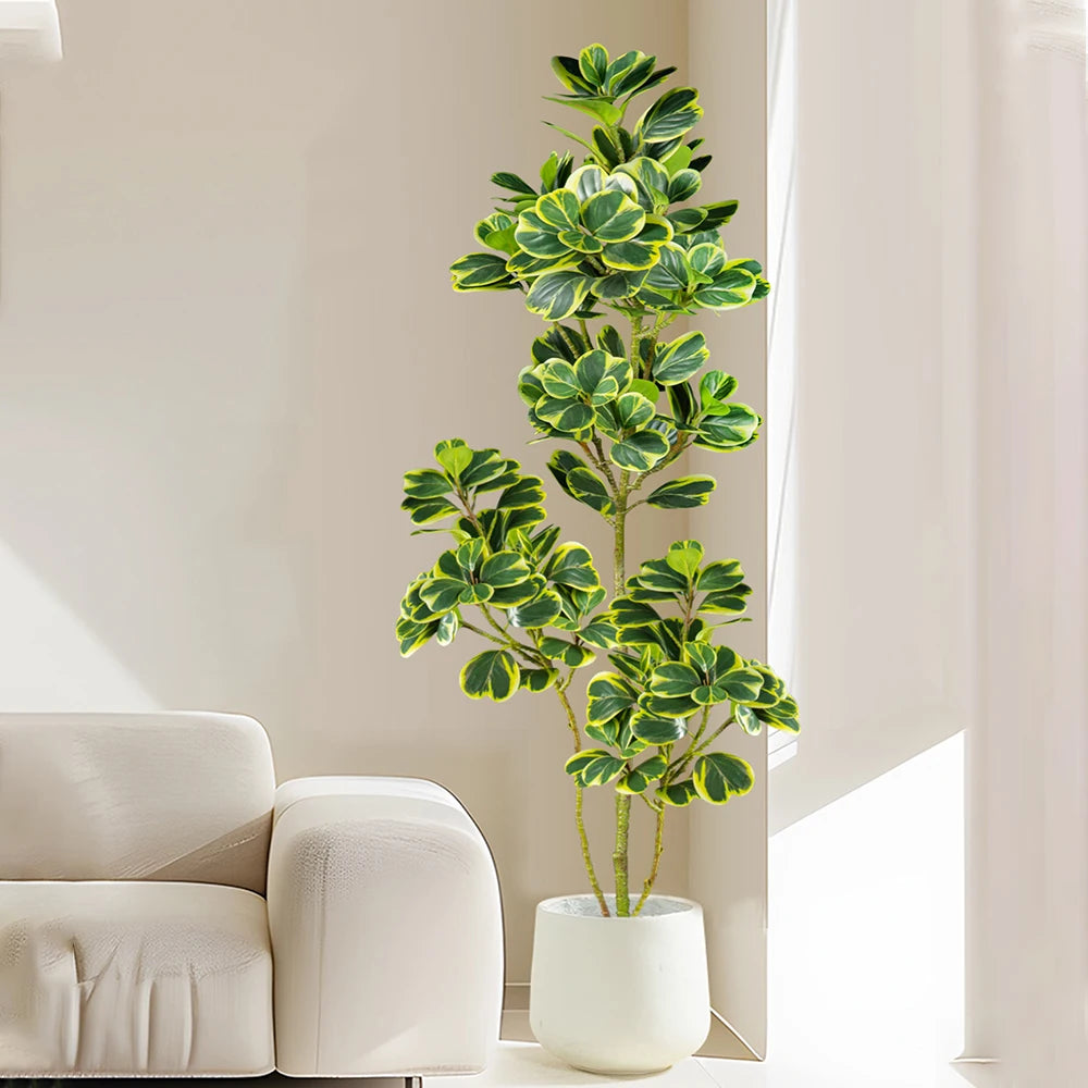 Künstlicher Ficus 76–115 cm – Tropische Kunstpflanze mit Herzblättern
