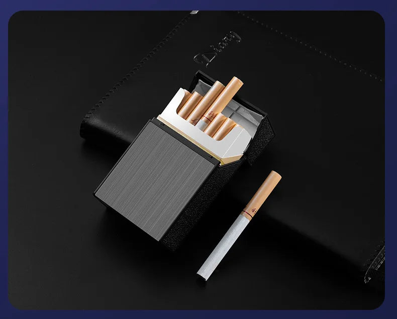 USB-Zigarettenetui für 20 Zigaretten mit Wolframdraht-Zündung – Produktbild 24