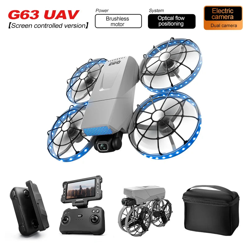 4K Profi-Drohne – 10km Reichweite, Brushless Motor, Servo-Gimbal & Dual-Kamera