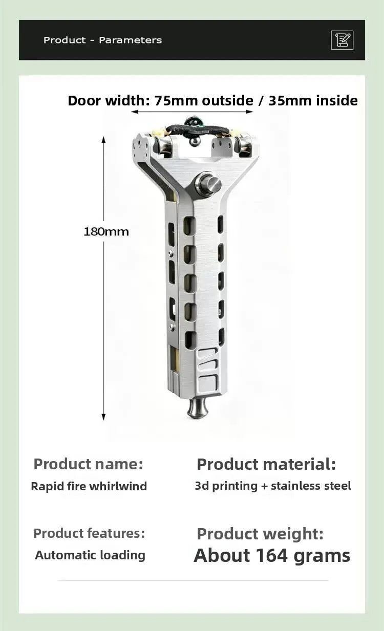 Profi-Steinschleuder mit Automatik-Magazin – Halb Metall, Halb Kunststoff – Produktbild 22