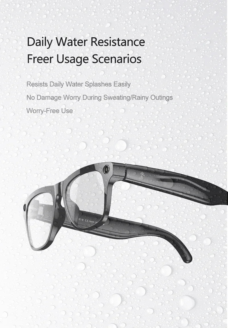 6K AI Kamera Brille – Photochrom, ChatGPT, Übersetzung in 75 Sprachen & Bluetooth