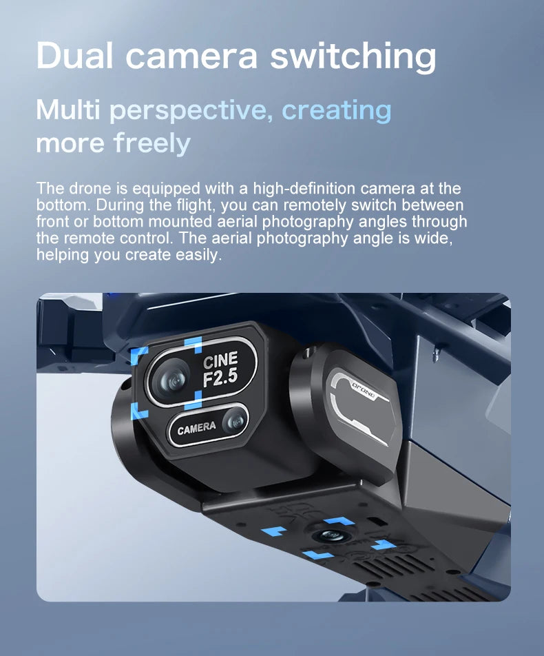 GT8 Drohne – 4K/8K Kamera, GPS, Brushless, Hinderniserkennung, 20 Min.