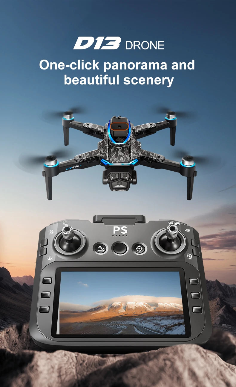 D13 Drohne – 4K Triple-Kamera, 5-seitige Hinderniserkennung, 25 Min. Flugzeit