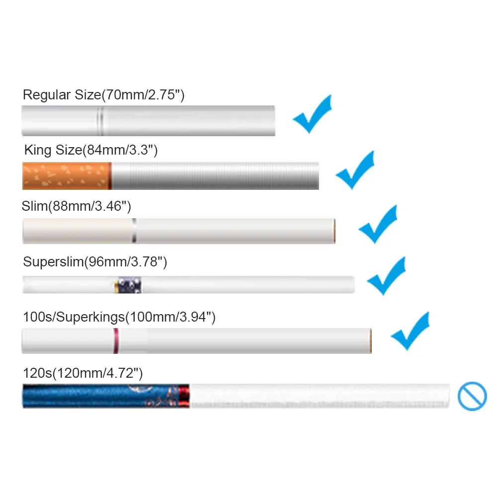USB-Zigarettenetui für 20 Zigaretten mit Dual-Lichtbogen-Feuerzeug – Produktbild 6