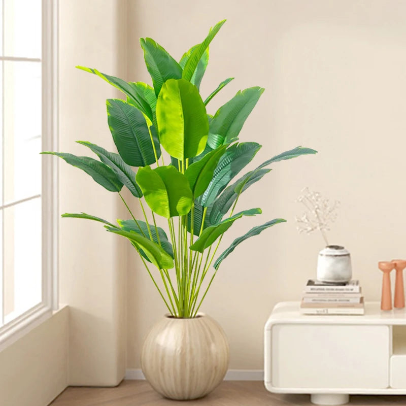 Große Künstliche Palme – Bananenblatt & Monstera für Heim & Garten