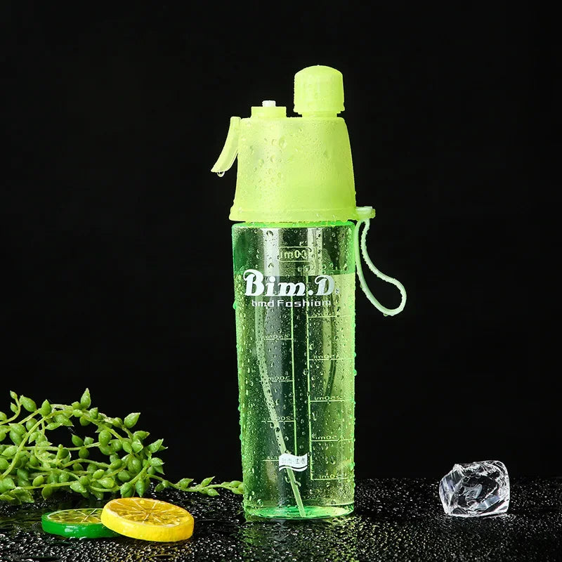 Sprühwasserflasche mit Strohhalm 600ml – BPA-frei, für Sport, Fitness & Reisen – Bild 16
