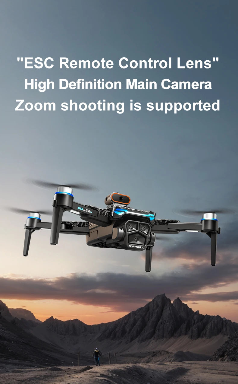 D13 Drohne – 4K Triple-Kamera, 5-seitige Hinderniserkennung, 25 Min. Flugzeit