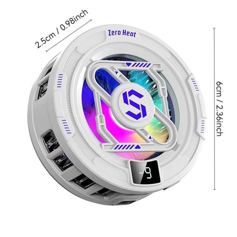 K52 KI Handy-Kühler – Magnetisch, RGB, Digitaldisplay & Gaming-Kühlung – Seitenansicht