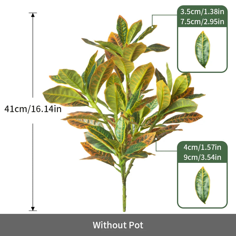 Künstliche Ficus Zweige 24–41 cm – Tropische Kunstpflanzen für Heim & Garten