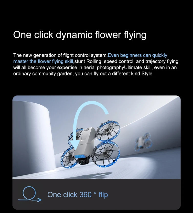 4K Profi-Drohne – 10km Reichweite, Brushless Motor, Servo-Gimbal & Dual-Kamera