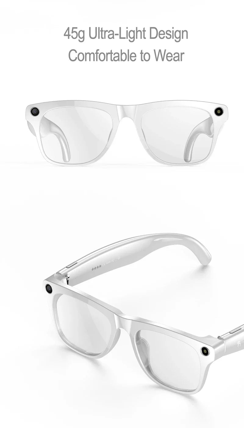 6K AI Kamera Brille – Photochrom, ChatGPT, Übersetzung in 75 Sprachen & Bluetooth