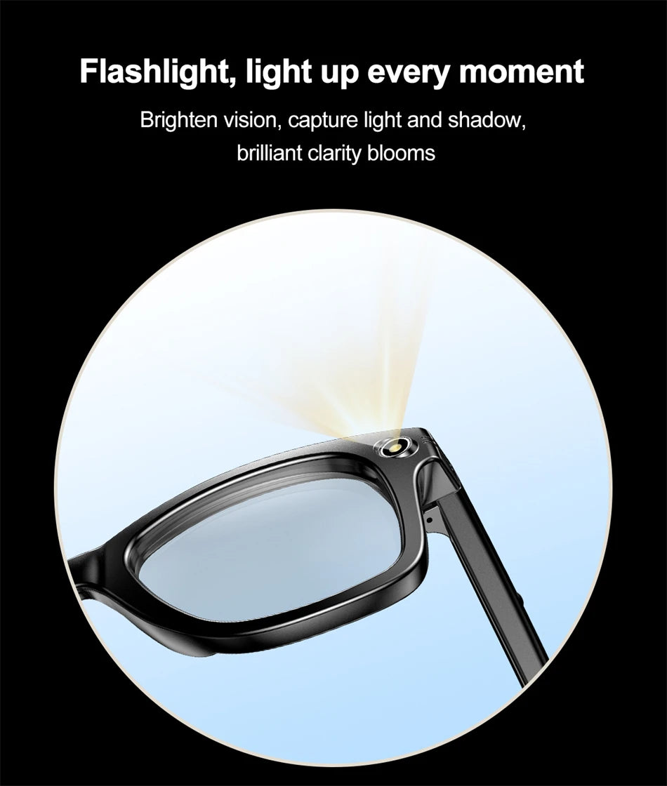 KI Smart Brille 2026 – HD Kamera, Übersetzung & Bluetooth Audio