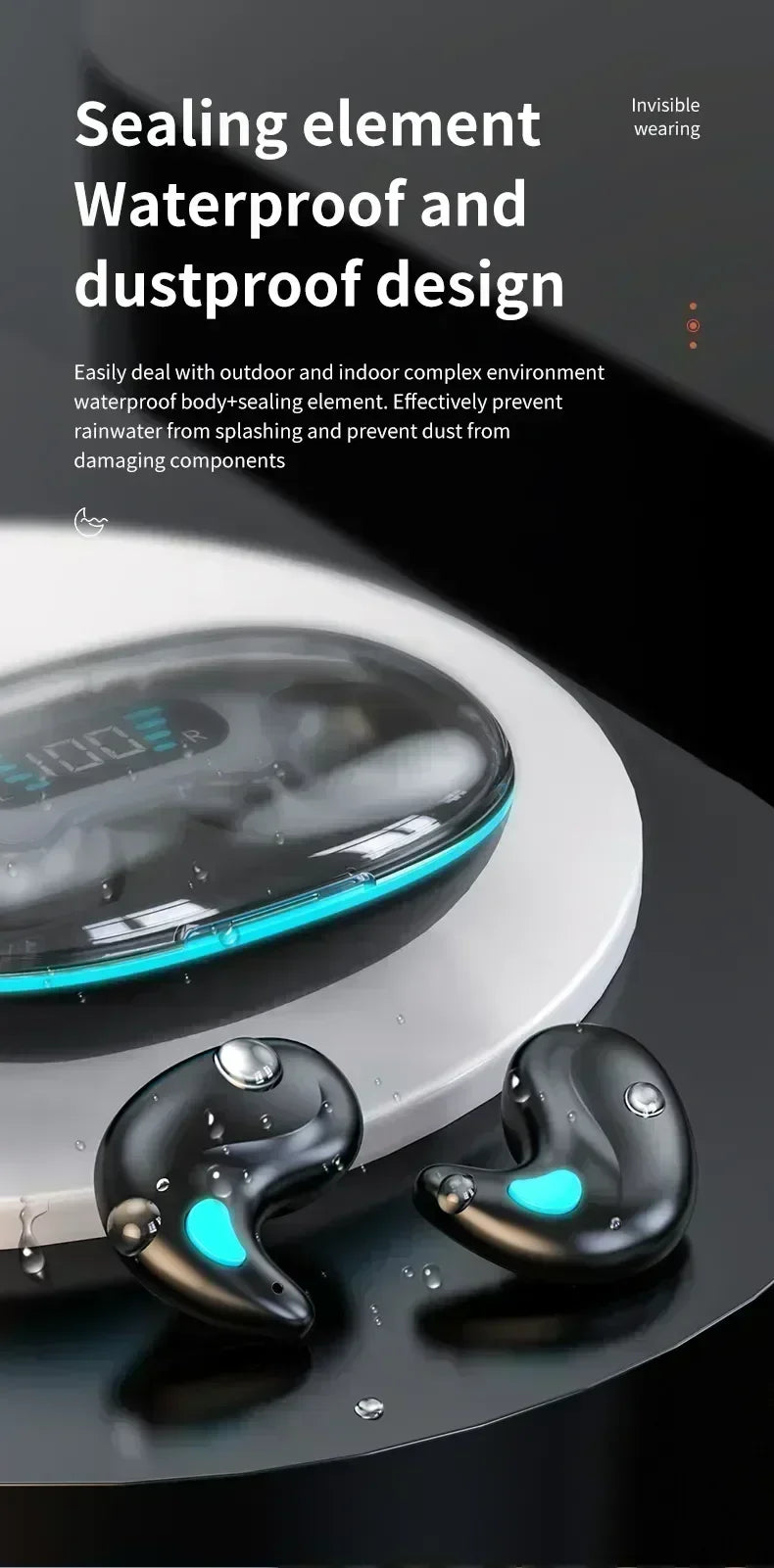 LISM TWS Bluetooth Earbuds – Kabellos, Noise Cancelling, NFC, wasserdicht & HiFi Sound