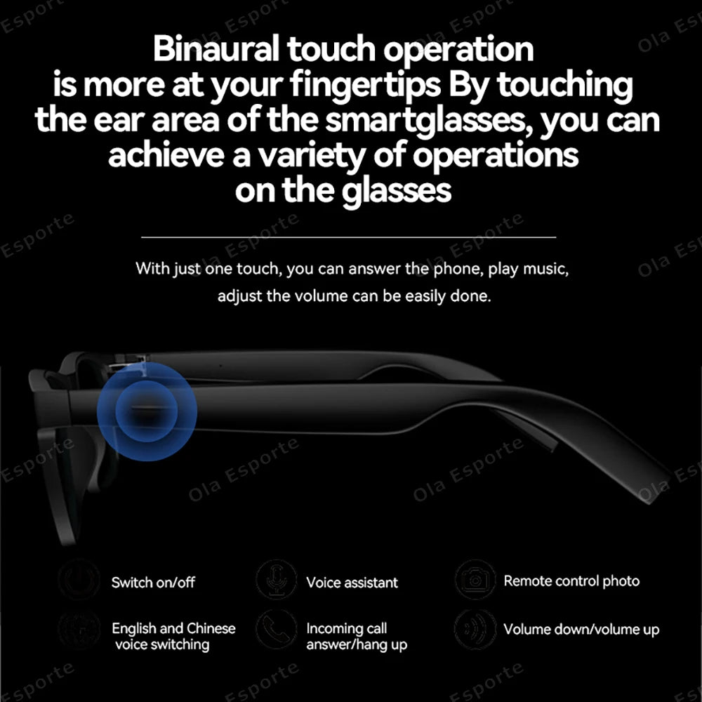 AI Smart Sonnenbrille 2026 – Bluetooth, Musik, Anrufe & Sprachsteuerung