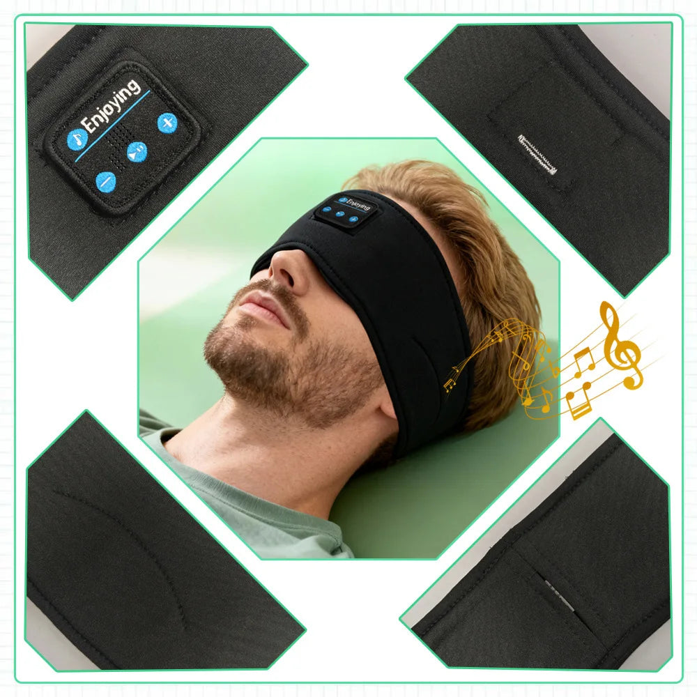 Bluetooth Schlafmaske – Musik Headband für Schlaf, Sport & Yoga