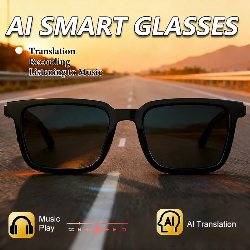 Smart Brille W100 – IP67 Wasserdicht, 164 Sprachen, GPS, Ultraleicht 25g