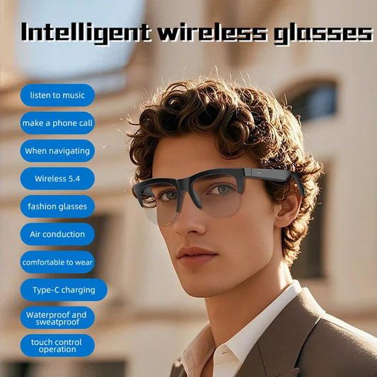 Bluetooth Audio Brille F02 – Open-Ear Lautsprecher & Touch Steuerung