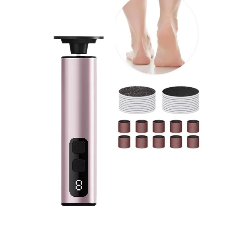 Elektrischer Hornhautentferner & Nagelfeile – 9 Stufen, 1800mAh, Aluminium, Profi-Pediküre – Bild 8