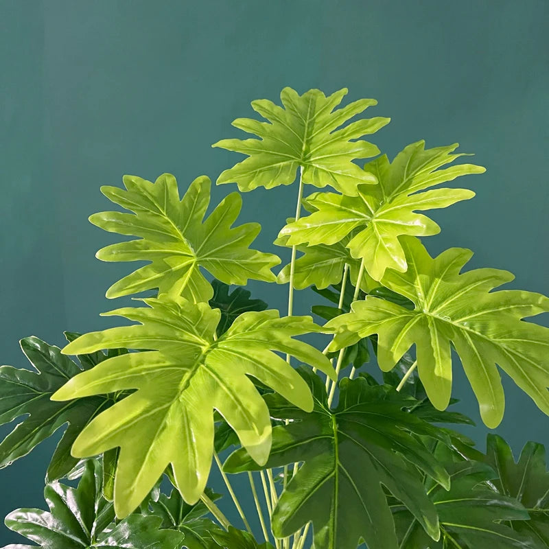 Kunstpflanze Monstera Schildblatt – Realistische Kunstblätter für Innen & Außen, Heimdeko